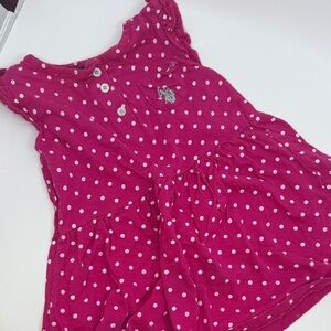 U.S. Polo Assn. Pink Dress with White Polka Dots